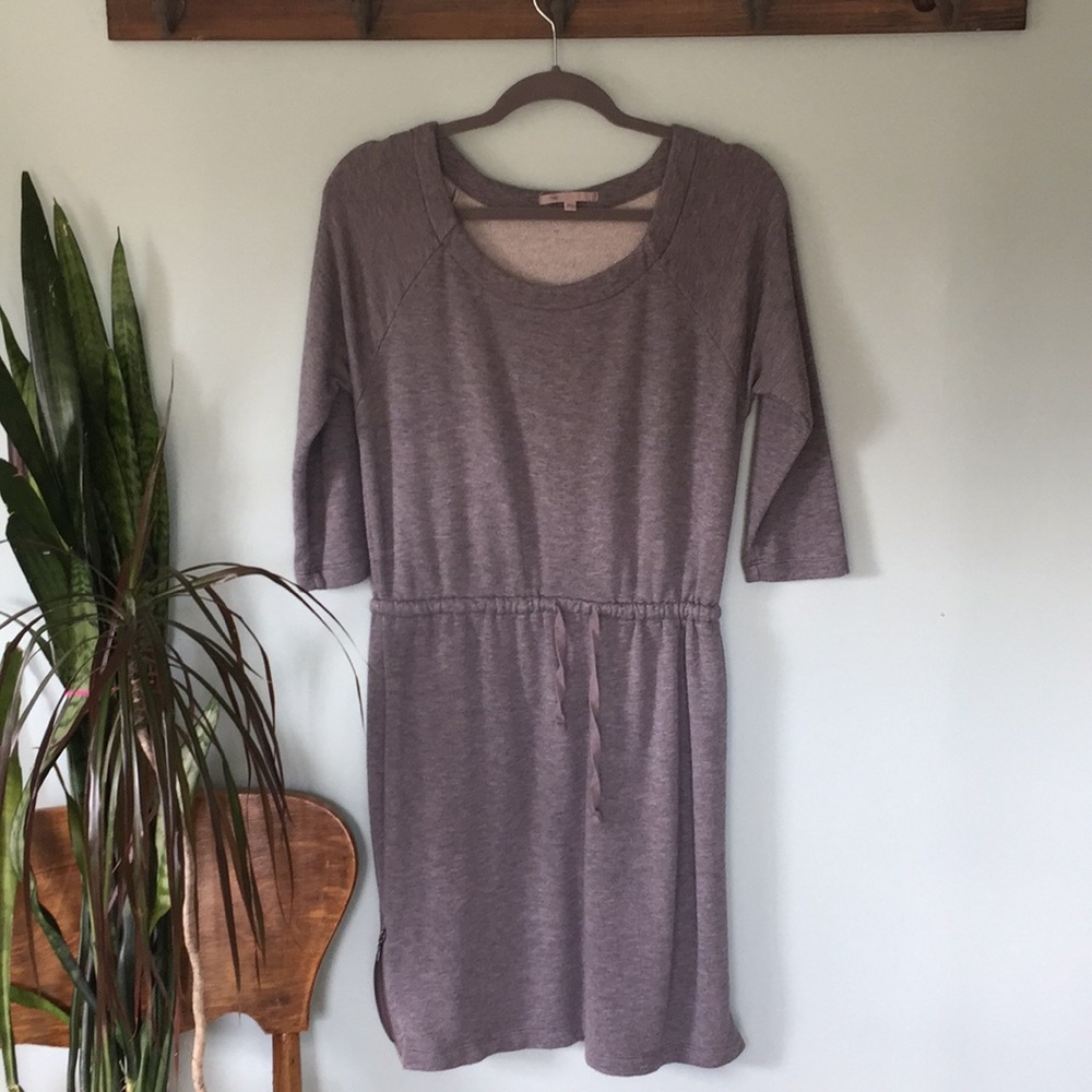 GAP sweatshirt dress, gray 3/4 length sleeves